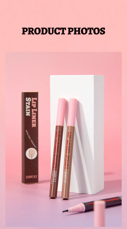 QIBEST Matte Liquid Lipliner Pencil Waterproof Plumping Stain Lipstick Natural Lip Liner Outline Lips Contour Pen Cosmetics