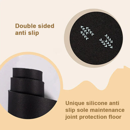 Ellipse Leg Exerciser Machine Mat Seated Foot Pedal Exerciser Mat Soft Stepper Floor Mat Enhance Stability for Fitness Sports