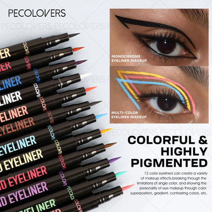 Quick-Drying Long-Lasting Liquid Eyeliner,Waterproof&Sweatproof,Eyeliner Pencil,Perfect Gift, Necessary for Makeup