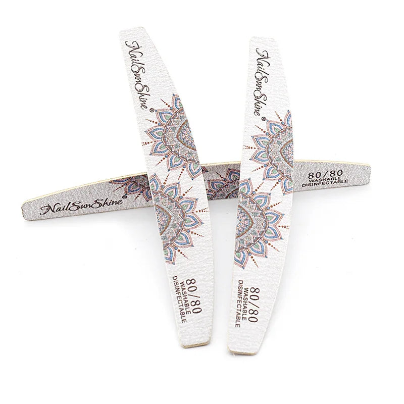 3/5pcs Lot New Nail File Flower Printed Nail Buffer Colorful Lime A Ongle 80/100/150/180/240 Professional Manicure Tools Uñas