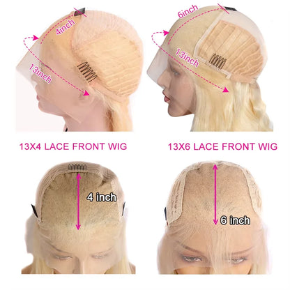 30 36 Inch 613 Straight Lace Front Wig Human Hair Blonde Real Human Hair Wig13x6 Hd Lace Frontal Wig Pre Plucked with Baby Hair