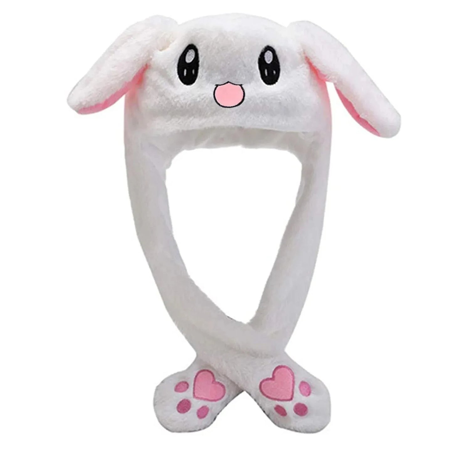 Cute Bunny Hat Ear Moving Jumping Hat Plush Rabbit Hat Cute Cap For Girls Children'S Hats