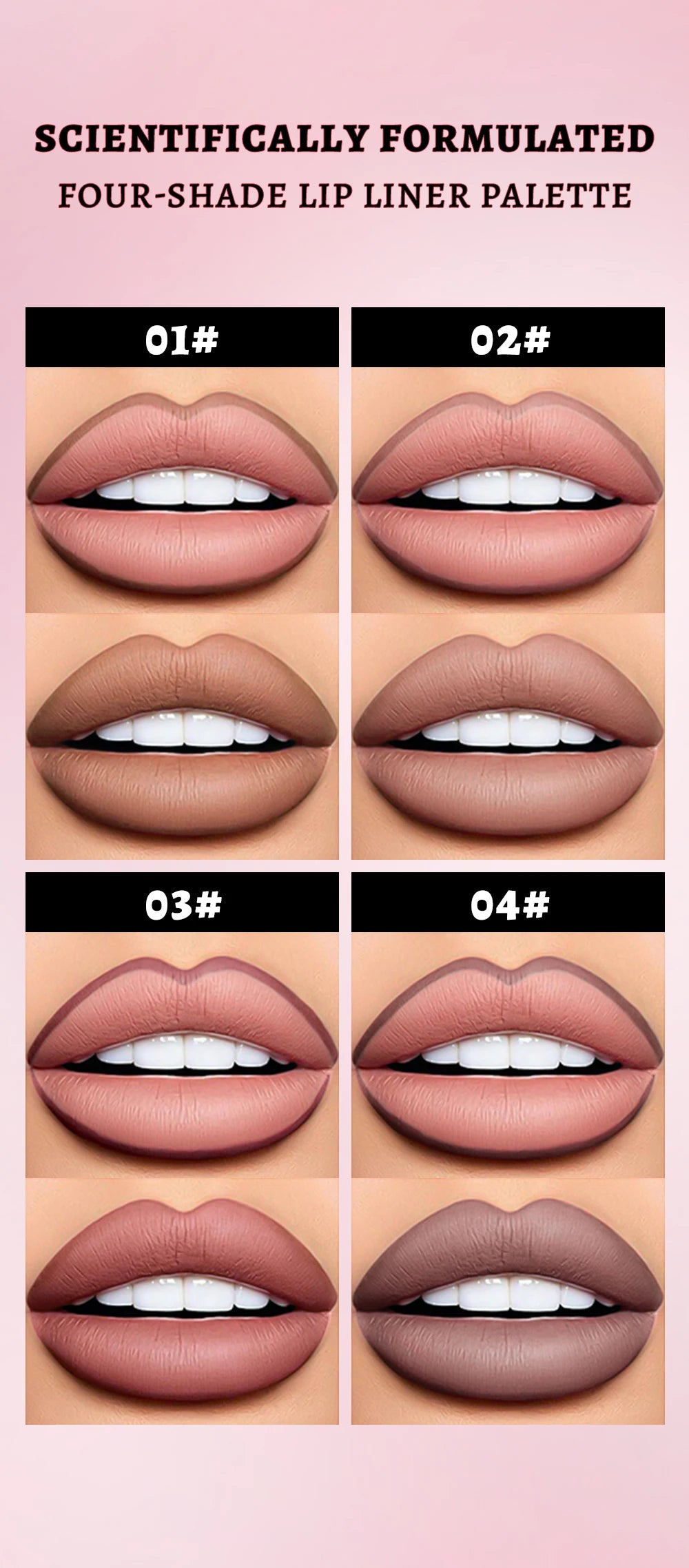 QIBEST Matte Liquid Lipliner Pencil Waterproof Plumping Stain Lipstick Natural Lip Liner Outline Lips Contour Pen Cosmetics