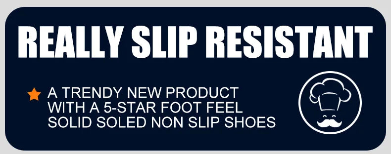 Fashionable men's leather shoes Waterproof and anti slip chef shoes Wear resistant men's casual shoes oil resistance Chef's boot