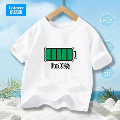 Boys' Summer T-Shirt Funny dabbing astronaut Print T Shirts For Teens Boy Casual Streetwear Tops Kids Summer Cotton Clothes YHY1