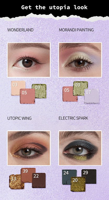 TLM Makeup Combo Kit Eye Makeup Kit Makeup Set, Portable Mini Makeup Kit, Eyebrow Pencil Eey Shadow Palette Perfect Gift