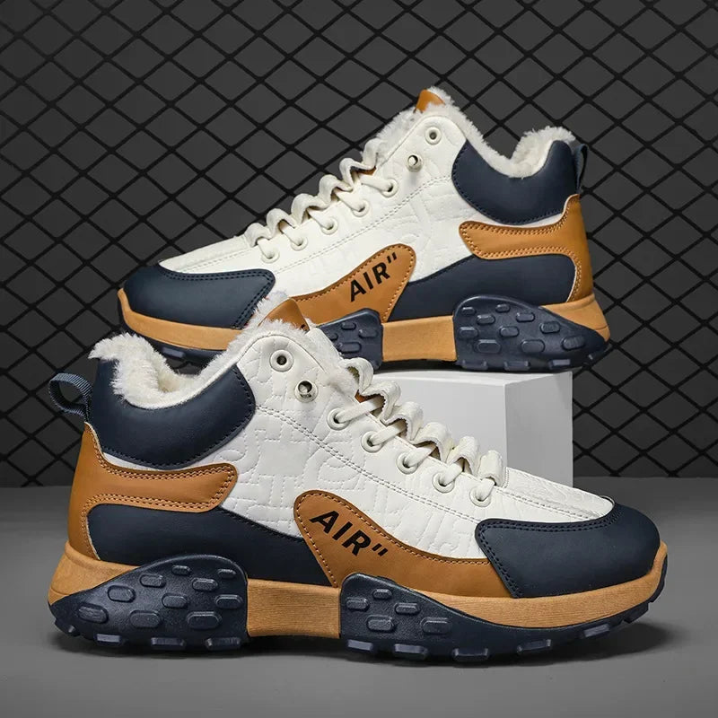 Men Platform Warm Cotton Shoes Male Thick Sneakers Winter Vulcanized Shoes Men Fashion Casual Running Shoe High Top Snow Boots