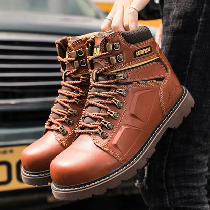 Hot Selling Men's And Women's Motorcycle Boots, Genuine Leather Couple's Workwear Boots, Outdoor Hiking Boots, Hiking Boot, Cyc