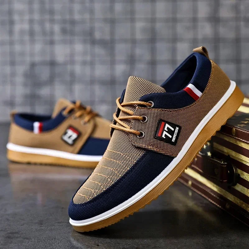 Men's Canvas Shoes, Soft Soled Driving Shoes, Men's Sports Shoes, Lightweight and Casual Men's Vulcanized Shoes, Large Size 47