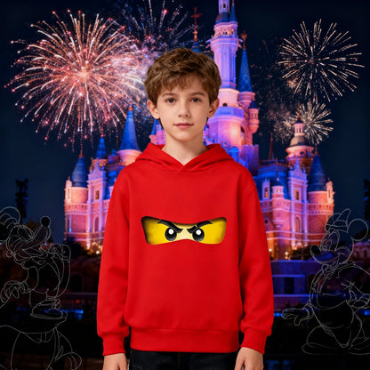 Fashionable Children's Hoodies Cartoon Ninja Hoodies for Boys and Girls Warm and Casual Children's Clothing for Autumn AndWinter
