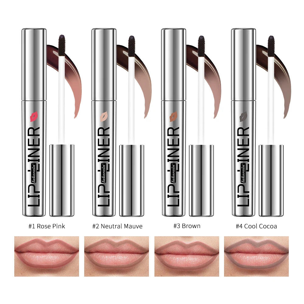 Lipliner Peel Off Lip Liner Stain Peel Off Lip Liner Tattoo Waterproof Matte Long-Lasting Brown Nude Lip Color Cosmetics Makeup