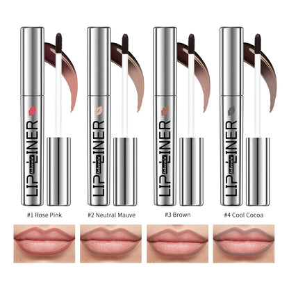 Lipliner Peel Off Lip Liner Stain Peel Off Lip Liner Tattoo Waterproof Matte Long-Lasting Brown Nude Lip Color Cosmetics Makeup