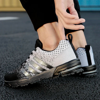 New men's women's flying mesh surface spring summer breathable casual sports shoes flat vulcanized couple running big size48