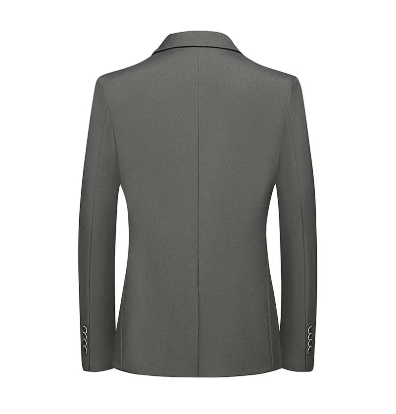 Blazer's New Men's Fashion Outdoor Travel Solid Color, Youthful Wedding, Hosting, Campus Slimming, Casual Korean Version Blazer