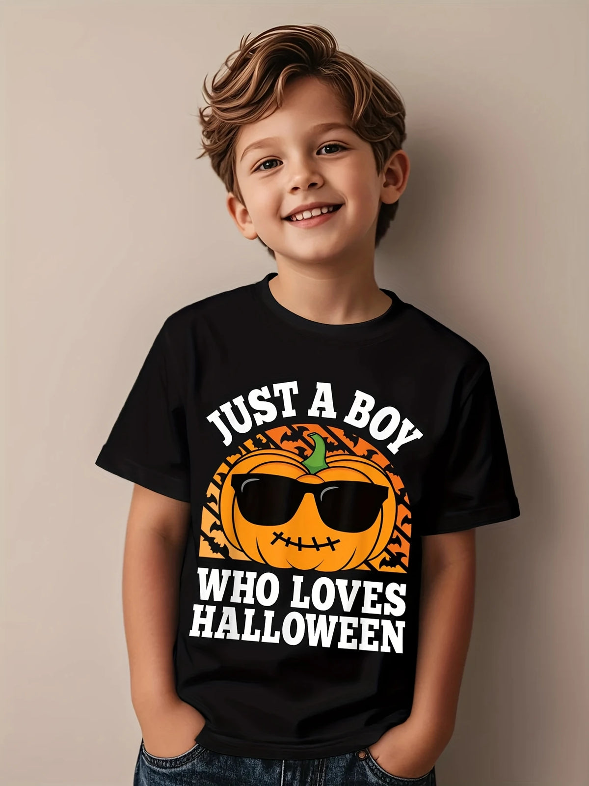 Girl Clothes Funny Terror Pumpkin Graphic T Shirt Boys Girls Halloween Short Sleeve Tops Tees 2-10Y Halloween Gift Party T-Shirt