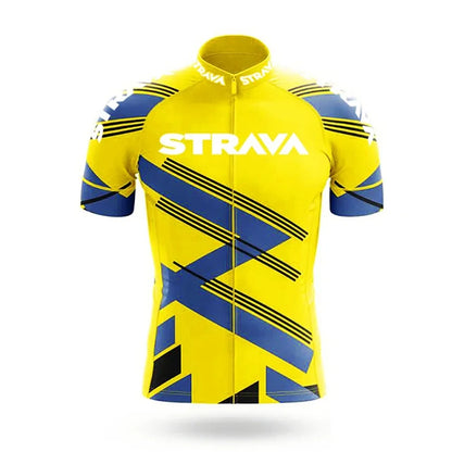 Strava Men's Cycling Outfit Bicycle Shorts Road Bike Sports Set Mountain Cycle Jersey Breathable Summer Clothing Pro Uniform