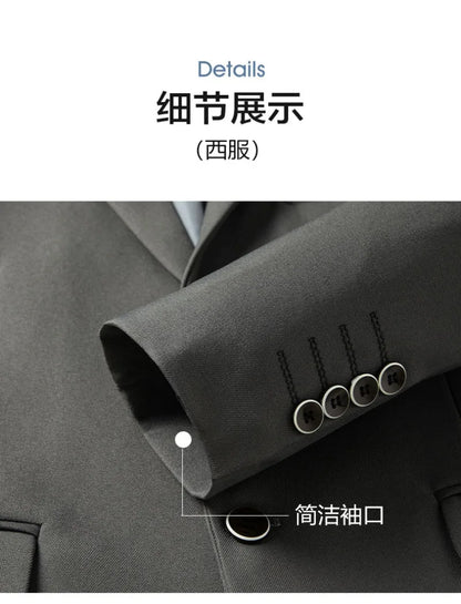 Blazer's New Men's Fashion Outdoor Travel Solid Color, Youthful Wedding, Hosting, Campus Slimming, Casual Korean Version Blazer
