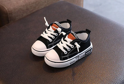 Kid Sneakers Summer Canvas Shoes For Children Fashion Anti-slip Baby Shoes Girls Boys Breathable Casual Shoes Slippers 21-32