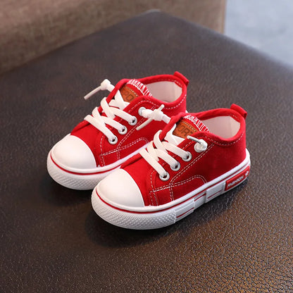 Kid Sneakers Summer Canvas Shoes For Children Fashion Anti-slip Baby Shoes Girls Boys Breathable Casual Shoes Slippers 21-32