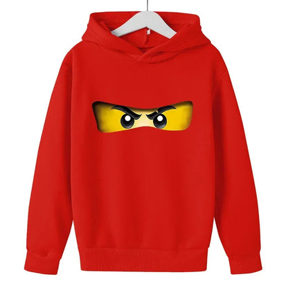 Fashionable Children's Hoodies Cartoon Ninja Hoodies for Boys and Girls Warm and Casual Children's Clothing for Autumn AndWinter