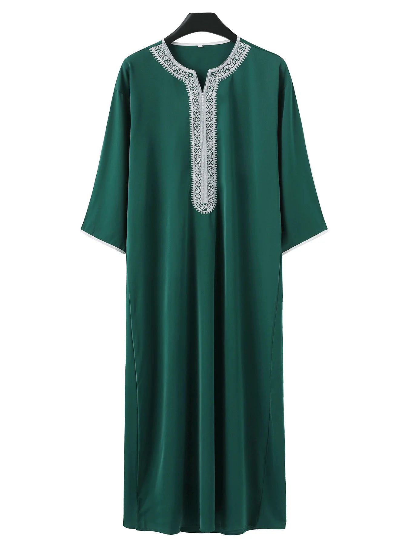 Muslim Men Long Robe Jubba Thobe Embroidery Abaya Saudi Prayer Dishdasha Ramadan Dubai Islamic Abayas Gown 2025 Morocco Kaftan