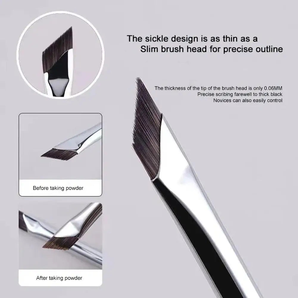 Upgrade Eyeliner Brush Ultra Thin Fine Angle Flat Eyebrow Brush Under The Eyes Place Precise Detail Brush