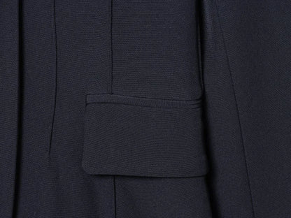 ETJ 2025 women's new fashion design three-dimensional cut high collar slim suit jacket & matching casual trousers