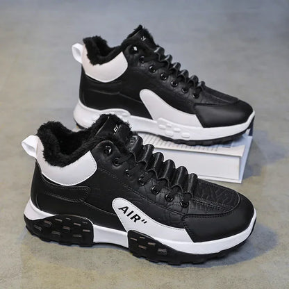 Men Platform Warm Cotton Shoes Male Thick Sneakers Winter Vulcanized Shoes Men Fashion Casual Running Shoe High Top Snow Boots