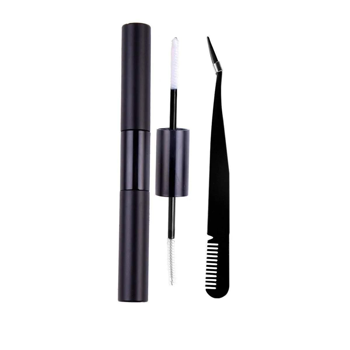 Double-Ended Eyelash Glue Adhesive and Sealing Suitable for DIY Group Eyelashes Eyelash Glue Eyelash Curler Brush Kit Makeup