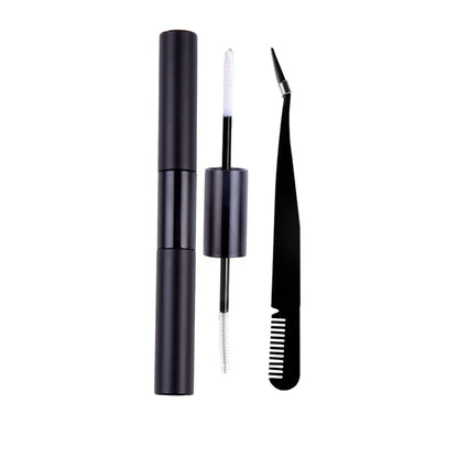 Double-Ended Eyelash Glue Adhesive and Sealing Suitable for DIY Group Eyelashes Eyelash Glue Eyelash Curler Brush Kit Makeup