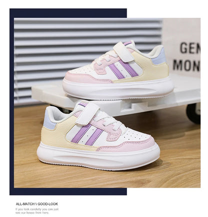 Children's Sneakers Kids Fashion Design Black White Non-slip Casual Shoes for Boys Girls Breathable Sneakers Toddler Outdoor