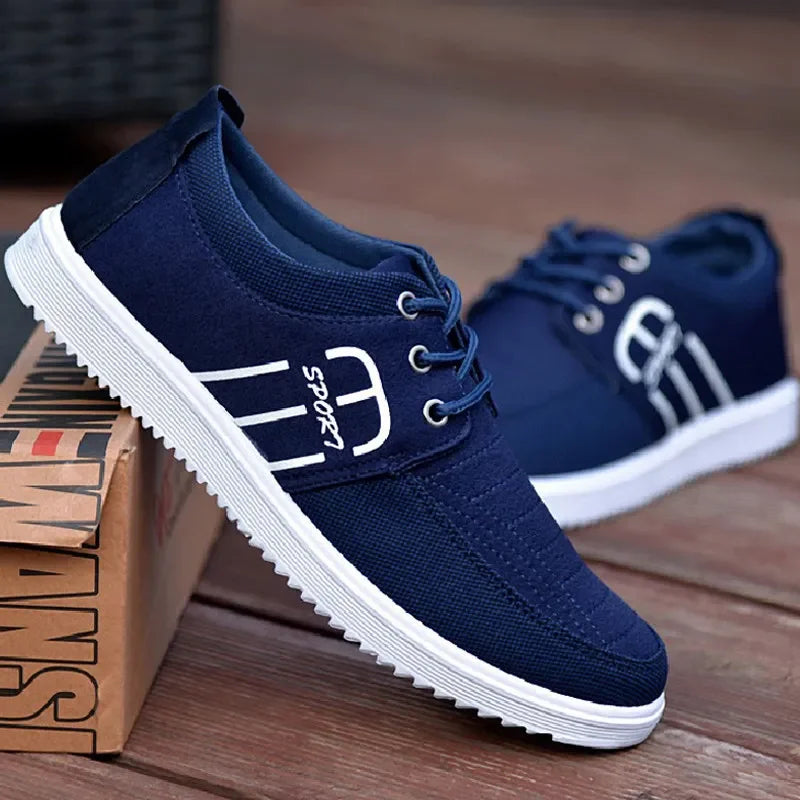 Hot Men's Brand Canvas Shoes Lightweight Sneakers Autumn Men  Breathable Vulcanized Shoe Lace Up Work Footwear Man Drive Shoe