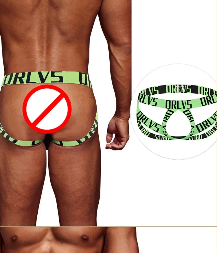 Men's panties thong letter belt double thong sports empty men's T-pants DZ13