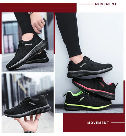 Summer Breathable Men's Casual Shoes Mesh Breathable Man Casual Shoes Fashion Moccasins Lightweight Men Sneakers Hot Sale 36-48