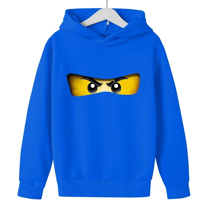 Fashionable Children's Hoodies Cartoon Ninja Hoodies for Boys and Girls Warm and Casual Children's Clothing for Autumn AndWinter