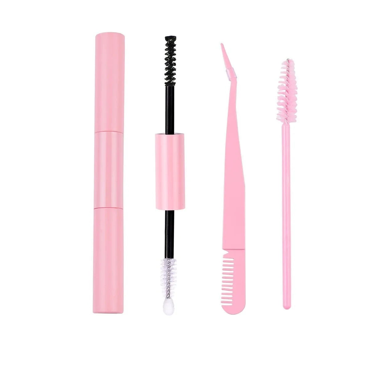 Double-Ended Eyelash Glue Adhesive and Sealing Suitable for DIY Group Eyelashes Eyelash Glue Eyelash Curler Brush Kit Makeup