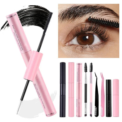 2-in-1 Adhesive and Sealing Eyelash Glue Suitable for DIY Group Eyelashes Eyelash Glue Remover Eyelash Curler Brush Kit Makeup