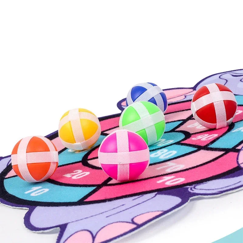 Child Educational Games Dart Board Baby Toy Stickey Ball Dart Indoor Sports Child Montessori Games for Children 3 to 7 Years