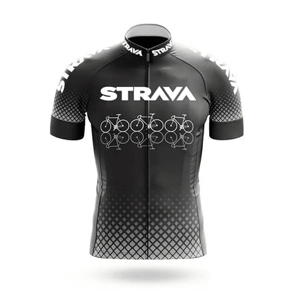 Strava Men's Cycling Outfit Bicycle Shorts Road Bike Sports Set Mountain Cycle Jersey Breathable Summer Clothing Pro Uniform