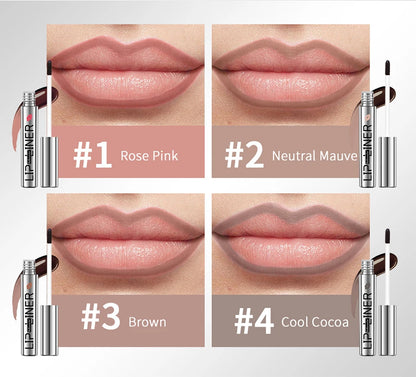 Lipliner Peel Off Lip Liner Stain Peel Off Lip Liner Tattoo Waterproof Matte Long-Lasting Brown Nude Lip Color Cosmetics Makeup