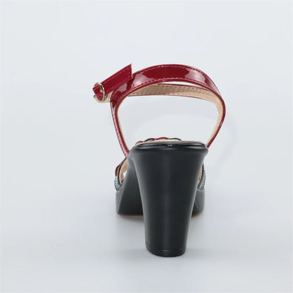 High quality summer leather sandals for women 8cm 10cm high heel 2024 size 32 33 43 platform open toe elegant shoe black white