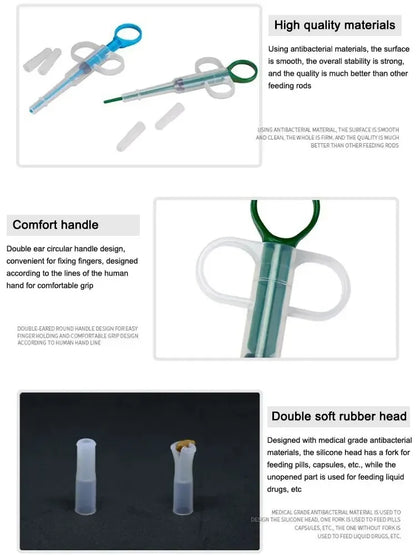 Pet Medication Dispenser, Pressing Feeding Stick for Cats and Dogs, Eating Pills, Pills, Medication Artifacts, Pet Sickness Care