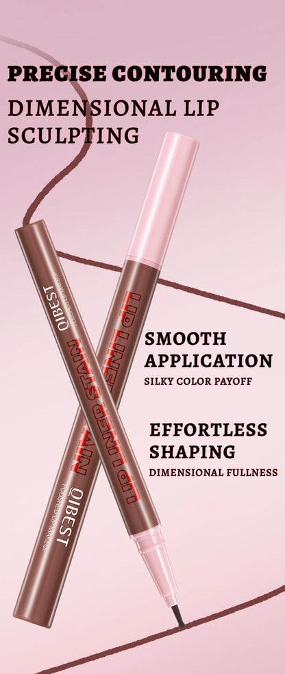 QIBEST Matte Liquid Lipliner Pencil Waterproof Plumping Stain Lipstick Natural Lip Liner Outline Lips Contour Pen Cosmetics