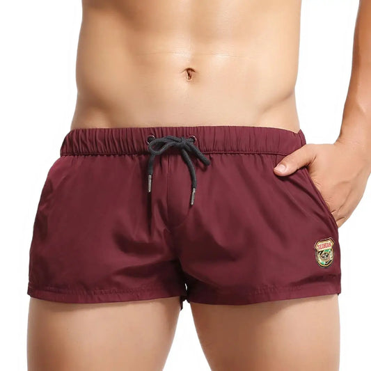 SEOBEAN Men's Quick Dry Swimwear Beach Shorts Summer Surf Fitness Board Trunks Gym Short Pants Male Clothing