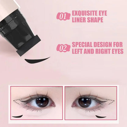 Black/Brown Winged Eye End Stamp Double-Tip Women Makeup Eye End Wing Stamp Waterproof Stencil Portable Quick Drying Cosmetics
