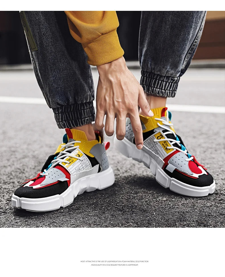 New Colorful Men Sneakers Male Tenis Luxury Designer Shoes Breathable Men's Casual Shoe Couple Shoes Trainers Zapatillas Hombre