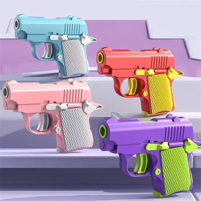 New Arrival Stress Relief ABS Plastic Mini 1911 3D Printed Gravity Fidget Gun Pistol Toy Gift Promotion Toy For Boys