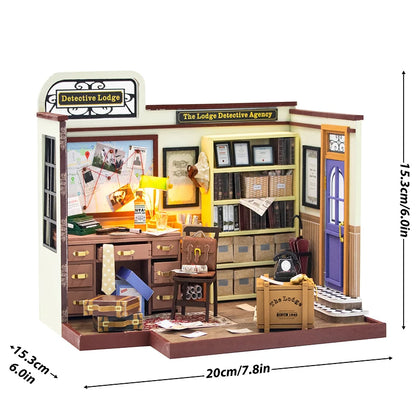 Wooden Miniature Doll House Kit 3D Puzzle Assembly Building Model Toy Home Bedroom Decoration With Furniture Adult New Year Gift
