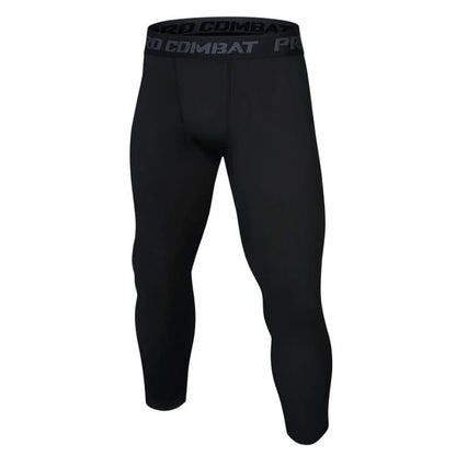 Men's Sports Leggings, Bottoming Shorts, Quick-drying Stretch Fitness, Running, Track and Field, Basketball Training, Compressio
