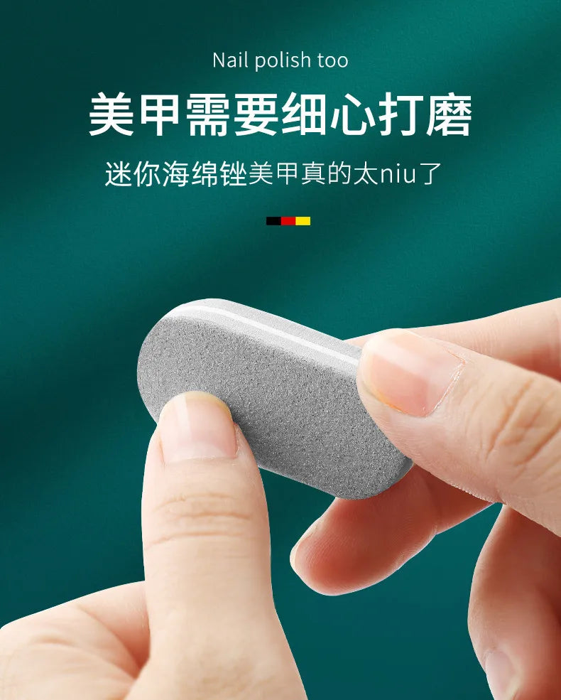 5pcs Mini Nails Sponge File Buffer Block Double Color Buffing Sanding File Pedicure Manicure Tool Gel Suplies Accessories Uñas